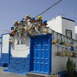 Fisherman's house in El Puerto de las Nieves, by Atsje Bosma-Prins, maison de pêcheur à Agaete, Seemanhaus im Nordwest von Gran Canaria