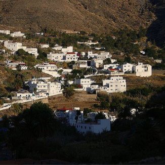 Belen, view of El Risco, Aussicht von El Risco de Arriba in Agaete, hameau canarien