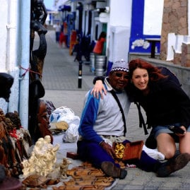 Eine Strasse in El Puerto de las Nieves, von Lidia Aparicio,