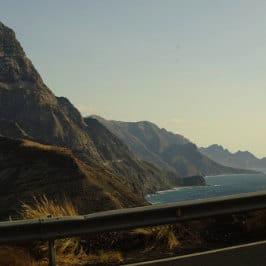 Matthias Ebert, Aussicht aus der La Aldea Strasse, carretera del noroeste de Gran Canaria, vue de la Queue du dragon, Dragon's tail from the road, Canary Islands